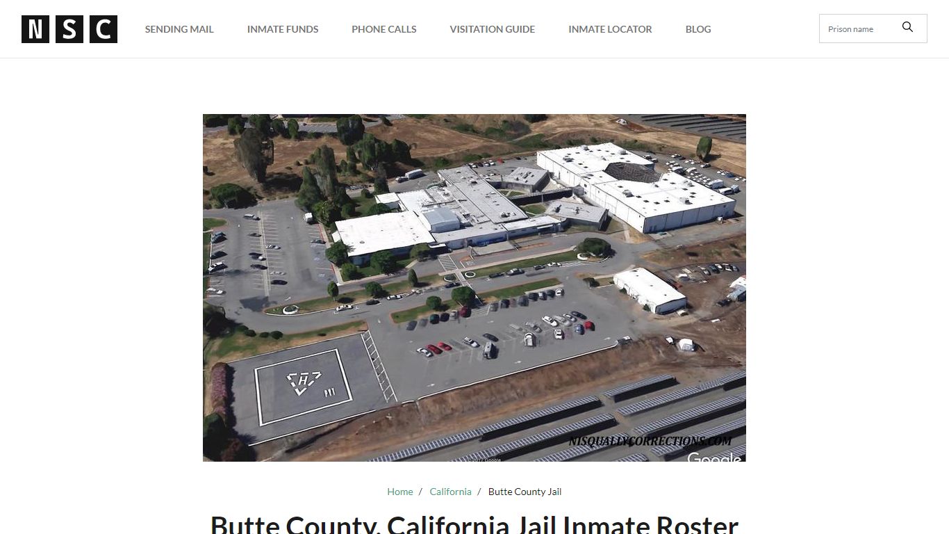 Butte County, California Jail Inmate List